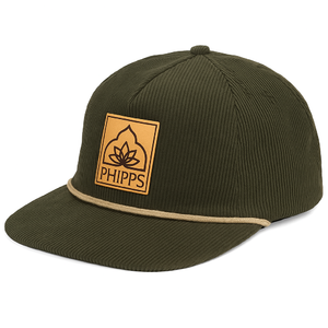 Phipps Logo Rustek Corduroy Cap Green